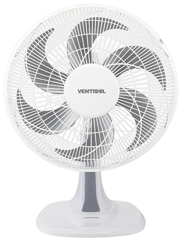 Ventisol Ventilador de Mesa Oscilante, Turbo 6 Pás Premium, Branco, 30cm, 127V