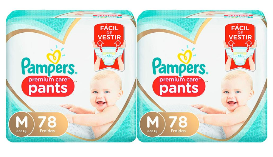 Fralda Pampers Pants Premium Care M - 156 Unidades