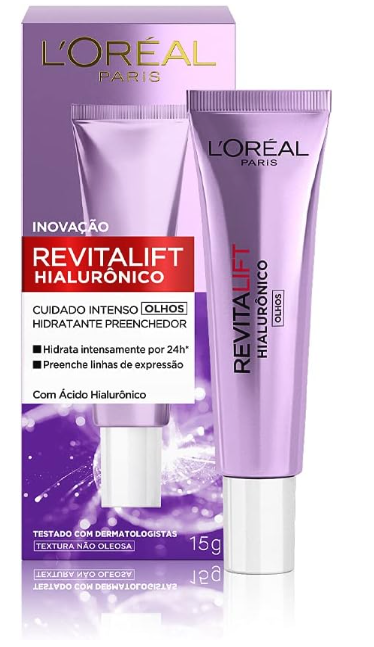 L'Oréal Paris Revitalift Hialurônico - Creme Anti-Idade para Área dos Olhos 15g