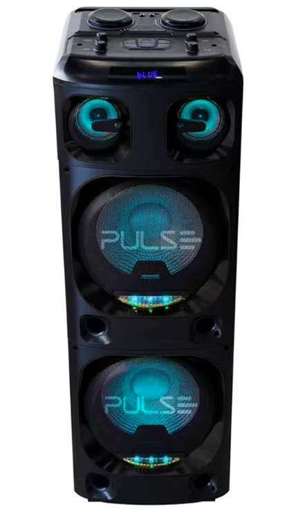 Caixa de Som Pulse SP500 com Efeito de LED, Bluetooth, FM e USB - 2200W