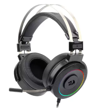 Headset Gamer Redragon Lamia 2, RGB, 7.1, 40mm, Suporte Incluso - H320RGB-1