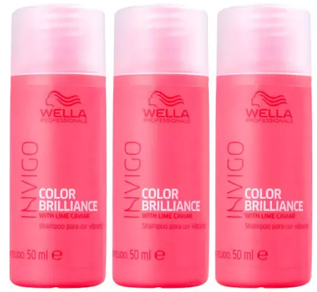 Wella Professionals Invigo Color Brilliance Kit com Três Shampoos Travel Size