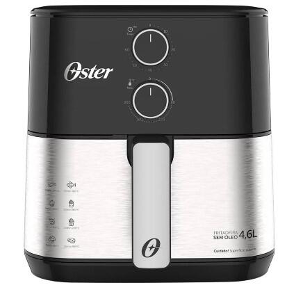 Fritadeira Oster Sem Oleo 4,6 Litros Ofrt520 1500w 127V Preto