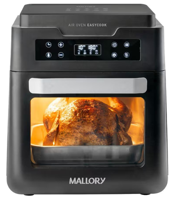 Fritadeira Elétrica Mallory 12 Litros Air Oven EasyCook Preto