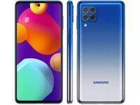 Smartphone Samsung Galaxy M62 Azul 128GB, 8GB RAM, Câmera Quádrupla, Selfie de 32MP, Tela Infinita de 6.7″, Octa Core, Bateria de 7000mAh e Dual Chip