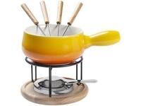 Aparelho de Fondue Cerâmica Brinox Amarelo - 9 Peças 1256/108