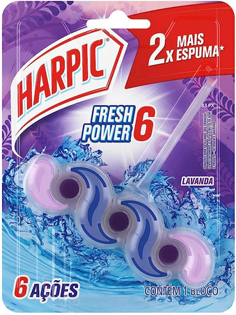 Bloco Sanitário Harpic Fresh Power 6 Lavanda