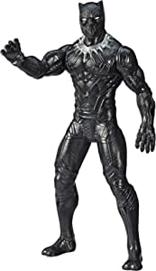 Boneco Marvel Olympus Pantera Negra - E5581 - Hasbro, Preto e prata