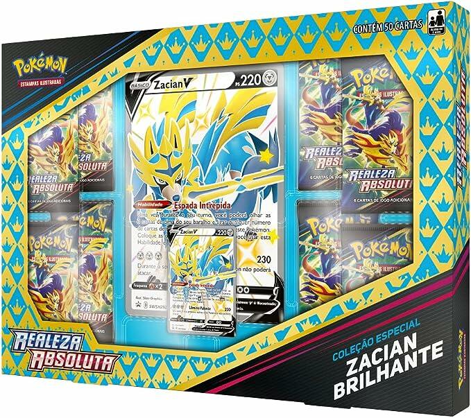 Box Pokemon Zacian Brilhante, Cor: Estampado - Copag