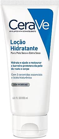 CeraVe, Loção Hidratante Corporal, com textura Fluida e Ácido Hialurônico