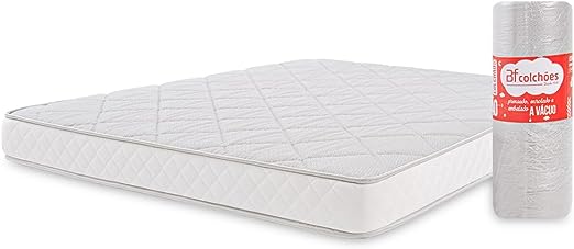 Colchão King Espuma D33 A Vácuo Ortopédica Certificada BF Colchões 193x203x17cm