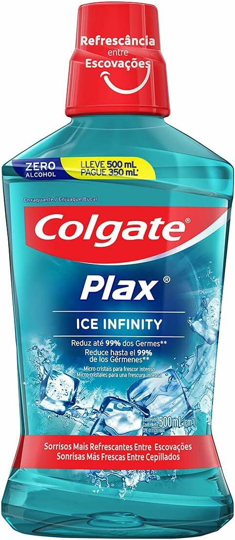 Colgate Plax Ice Infinity - Enxaguante Bucal, 500Ml