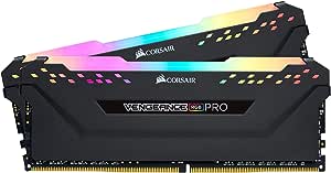 Corsair Memória de desktop Vengeance RGB Pro 32 GB (2 x 16 GB) DDR4 3200 (PC4-25600) C16 – Preto