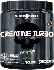 Creatine Turbo Monohidratada - 300g Limão - Black Skull