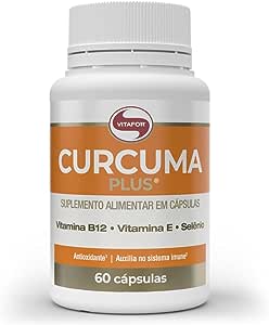 Curcuma Plus - 60 Cápsulas, Vitafor, Branco