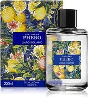 Deo Colônia Limão Siciliano, PHEBO, Amarelo, 200ml