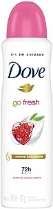 Desodorante Antitranspirante Aerosol Dove Go Fresh Romã e Verbena 150ml