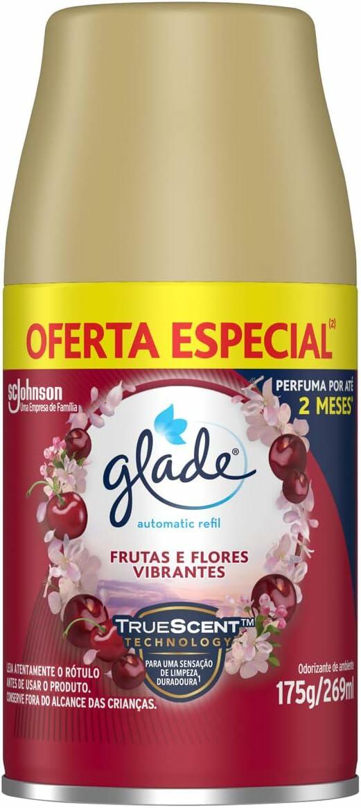 Glade Aromatizador de Ambiente Automático Refil Frutas e Flores Vibrantes 269ml