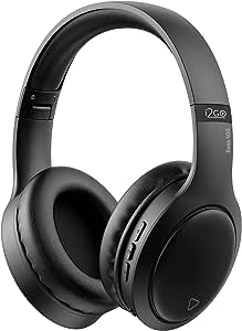 Headphone Bluetooth BASS 500 i2GO com Microfone Integrado, Controle Multimídia, Até 30h de bateria, Entrada cabo auxiliar P2 (Incluso), Dobrável, Conexão Multiponto - i2GO PRO