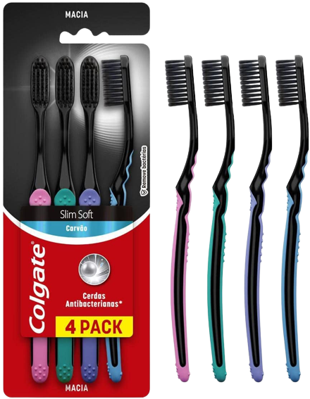 Escova de Dente Colgate Slim Soft 4 unidades