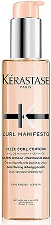 Kérastase Gel Curl Manifesto Gelée Curl Contour, Cabelos cacheados ou crespos, Definição de cachos, Mel de Manuka, Glicerina, Ceramidas, 150 ml