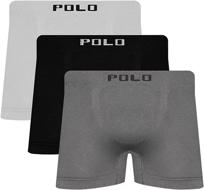 Kit 3 Cuecas Polo Boxer Microfibra Sortido - POLO STAR