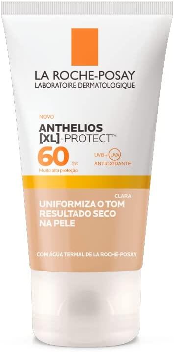 La Roche-Posay, Protetor Solar Facial com cor Anthelios XL-Protect, FPS60, Rápida Absorção, Textura Gel Creme, 40g