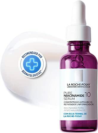 La Roche-Posay Pure Niacinamide 10 Sérum, Concentrado Antimarcas, Uniformizador, Niacinamida Pura com Ácido Hialurônico, Hepes e Água Thermal de La Roche-Posay 30ml