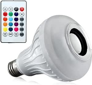 Lampada Led Colorida Musica com Caixa de Som e Bluetooth