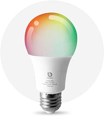 Lampada LED Inteligente, Lâmpada Smart WiFi, Color RGB, Bivolt, Luz Branca Quente e Fria, Compatível com Alexa e  Home, Controle de Telefone Celular, 12W, 1100Lúmens (12)