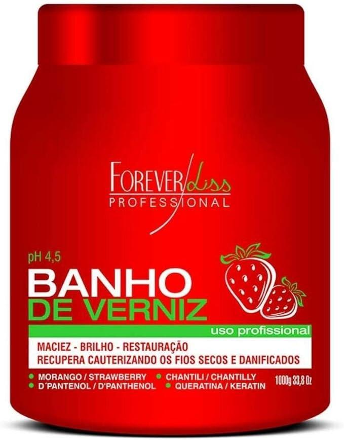 Máscara Banho de Verniz Morango Forever Liss 1Kg