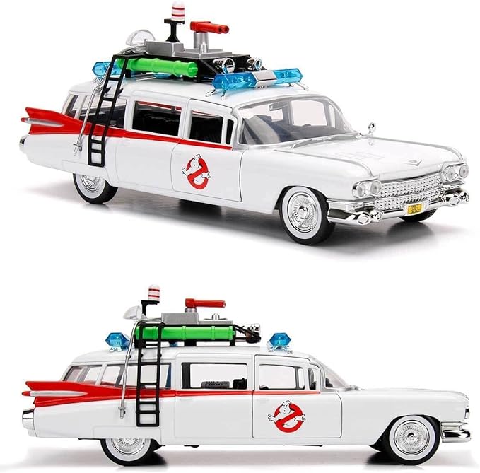 Miniatura Caça Fantasmas - Carro Ecto Ghostbusters - Escala 1/24