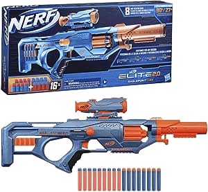 NERF, Lançador Elite com Mira Removível, Azul