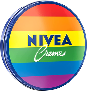 NIVEA Creme Lata Arco-Íris Edição Limitada Orgulho - Hidratação profunda para as áreas mais ressecadas como cotovelo, calcanhar, joelho, mãos e pés - 56g