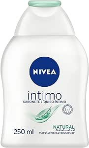 NIVEA Sabonete Líquido Íntimo Natural 250ml - Mantém o ph natural, com extrato de camomila e óleo de jojoba, limpeza suave, sem corantes, testado dermatologicamente e ginecologicamente