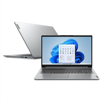 Notebook Lenovo Ultrafino IdeaPad 1 R5-7520U 8GB 256GB SSD Windows 11 15.6