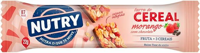 Nutry Morango - Barra de Cereal com Chocolate - 22g