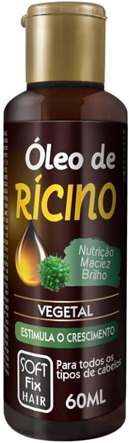 Óleo Capilar Rícino, 60 Ml, Softfix