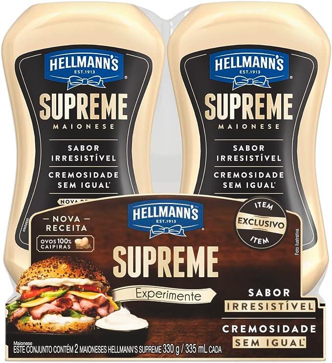 Pack Maionese Hellmann's Supreme Squeeze 330g (Embalagem pode variar)