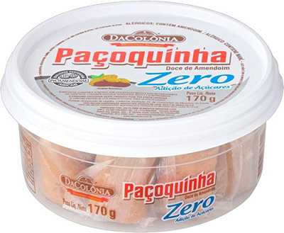 Paçoquinha Rolha Zero Adição De Açúcares 170G