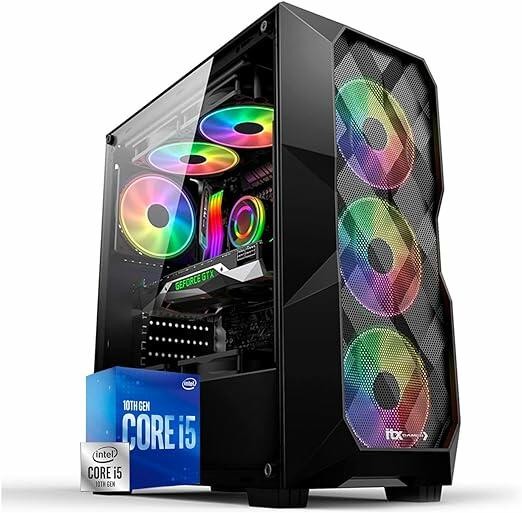 PC Gamer ITX Arena, Core i5 10400F, NVidia GeForce RTX 3050 8GB, Ram 16GB, SSD 240GB, Gabinete Gamer