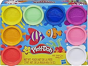 Play-Doh, Massinha com 8 Potes, Cores Variadas