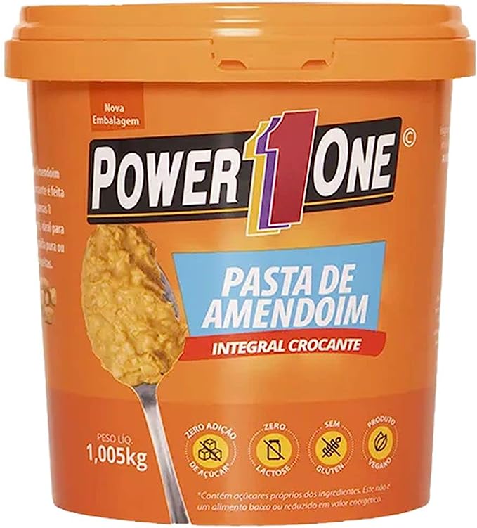 Power One - Pasta de Amendoim Crocante, 1,005kg