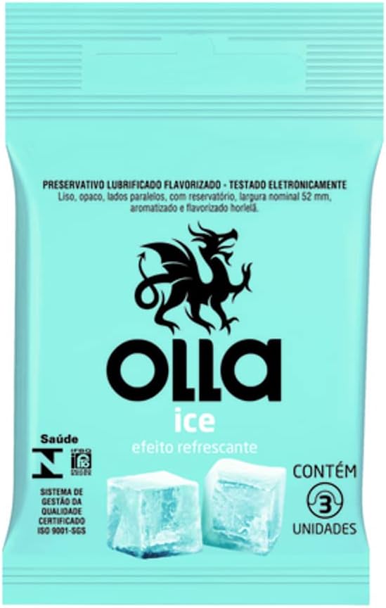 Preservativo Camisinha Olla Ice - 3 Unidades