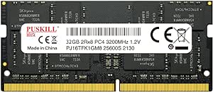 RAM DDR4, Memória RAM DDR4 Laptop RAM, DDR4 Sodimm (32GB, 3200MHZ, Preto)