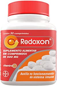 Redoxon 500mg: Suplemento Alimentar de Vitamina C que auxilia o fortalecimento do Sistema Imune, Embalagem com 30 comprimidos