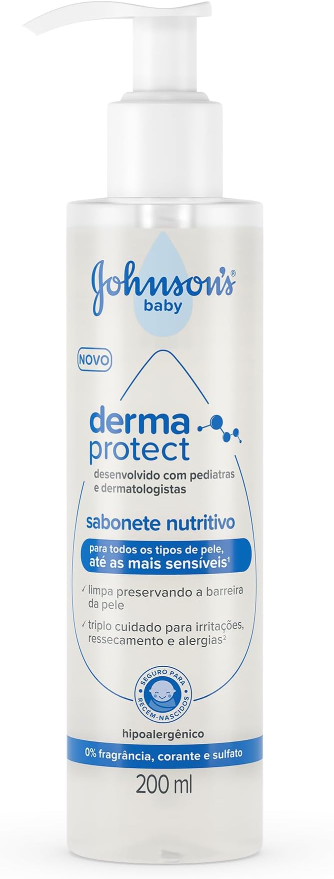 Sabonete Nutritivo Derma Protect JOHNSON'S® Baby 200mL