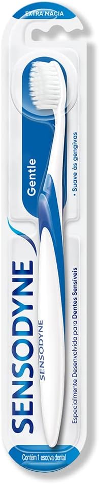 Sensodyne Escova de Dente Gentle para Dentes e Gengivas Sensíveis, Cerdas Extra Macias e Limpeza Suave