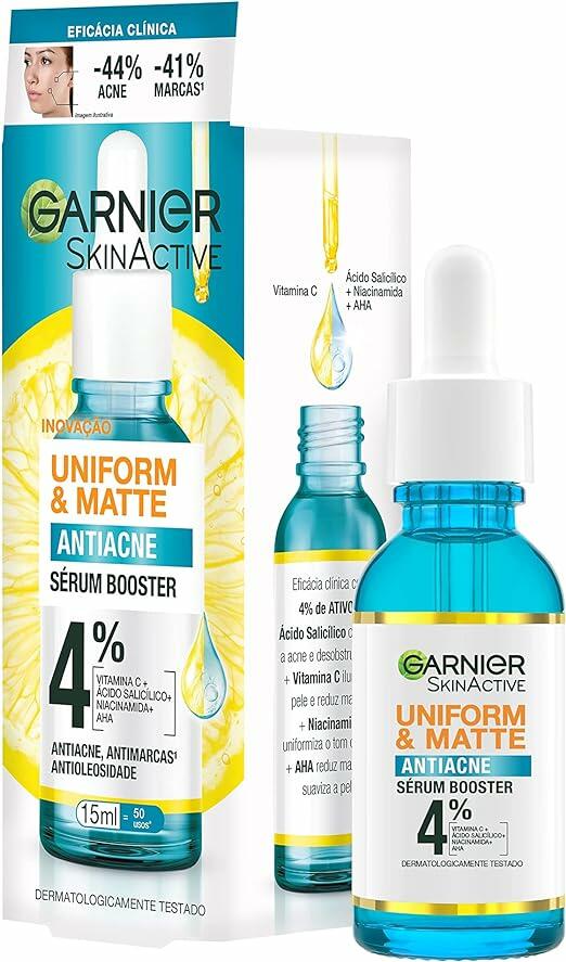 Sérum Facial GARNIER Uniform & Matte Antiacne, 15ML