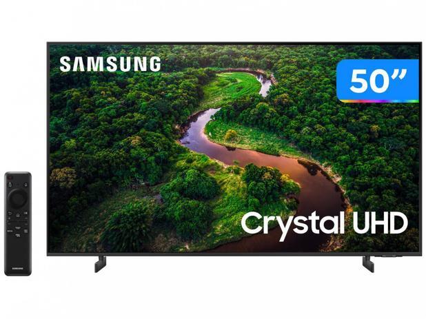 Smart TV 50” UHD 4K LED Crystal Samsung 50CU8000 - Wi-Fi Bluetooth Alexa 3 HDMI